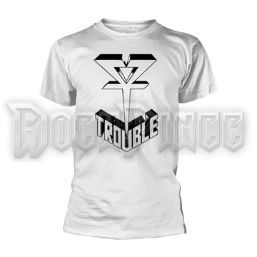 TROUBLE - LOGO 1 (WHITE) - Unisex póló - PH12190
