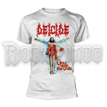 DEICIDE - ONCE UPON THE CROSS (WHITE) - Unisex póló - PH12684