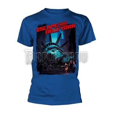 ESCAPE FROM NEW YORK - MOVIE POSTER (ROYAL BLUE) - Unisex póló - PH12366