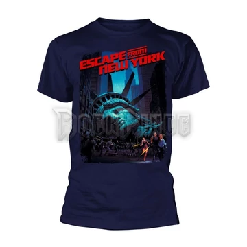 ESCAPE FROM NEW YORK - MOVIE POSTER (NAVY) - Unisex póló - PH12367