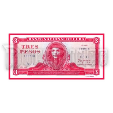 CHE GUEVARA - TRES PESOS - kisfelvarró - SP1733