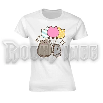 PUSHEEN - BALLOONS (WHITE) - Női póló - PH11047G