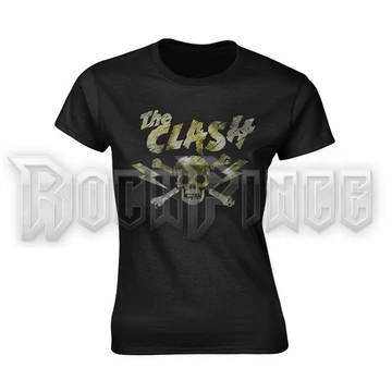 CLASH, THE - GRUNGE SKULL - Női póló - RTCLA0211