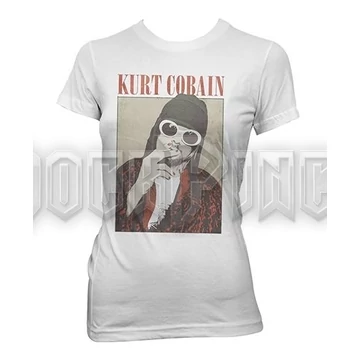 KURT COBAIN - CIGARETTE (COLOUR) - Női póló - RTKCO0111