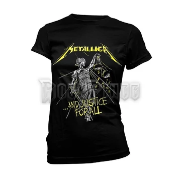 METALLICA - AND JUSTICE FOR ALL TRACKS (BLACK) - Női póló - PHDMTLGSBAND