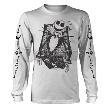 NIGHTMARE BEFORE CHRISTMAS, THE - JACK CROSSED ARMS SLEEVE (WHITE) - Hosszú ujjú póló - BILNBC00055WXXL