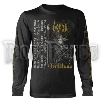 GOJIRA - FORTITUDE TRACKLIST (ORGANIC LS) - Hosszú ujjú póló - PHD12612LS