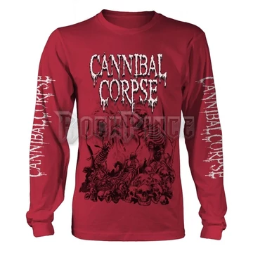 CANNIBAL CORPSE - PILE OF SKULLS 2018 (RED) - Hosszú ujjú póló - PH11618LS