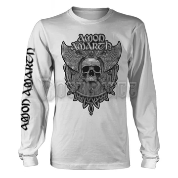 AMON AMARTH - GREY SKULL (WHITE) - hosszú ujjú póló - PH11897LS