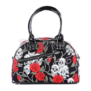 Skull Roses - kézitáska/válltáska - BBN730 / 11100