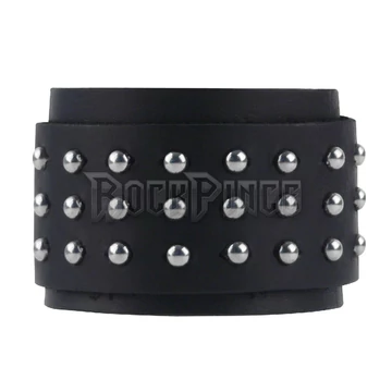 Bőr karkötő kerek fém szegecsekkel - 9713