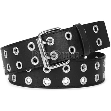 Dupla gyűrűs műbőr öv