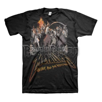 METALLICA - 40TH ANNIVERSARY HORSEMEN - unisex póló - METTS53MB / PHDMTLTSBHOR