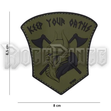 Keep your oaths - PVC felvarró - zöld - BIZ02148