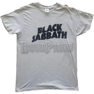 Black Sabbath - Black Wavy Logo - Unisex Póló - BSTS47MG