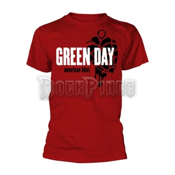 GREEN DAY - AMERICAN IDIOT HEART GRENADE (RED) - unisex póló - PHD12451