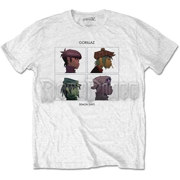 GORILLAZ - DEMON DAYS - unisex póló - GORTS03MW