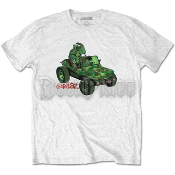 Gorillaz - Green Jeep - Unisex Póló - GORTS01MW