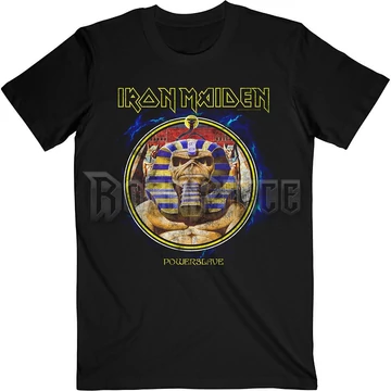 Iron Maiden - Powerslave Mummy Circle - Unisex Póló - IMTEE130MB