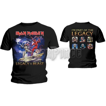 Iron Maiden - Legacy Beast Fight - Unisex Póló - IMTEE59MB