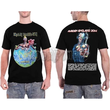 Iron Maiden - England 2014 Tour - Unisex Póló - IMTEE16MB