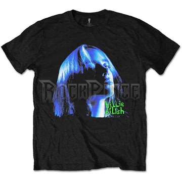 Billie Eilish - Neon Shadow Blue - Unisex Póló - BILLIETS26MBLB