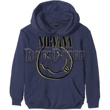 NIRVANA -Inverse Happy Face - unisex kapucnis pulóver - NIRVHD13MN