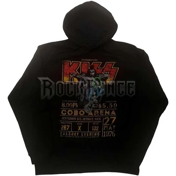 KISS - COBRA ARENA '76 - unisex kapucnis pulóver (környezetbarát) - KISSECOHD01MB