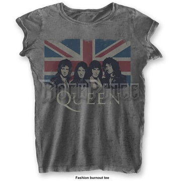 QUEEN - VINTAGE UNION JACK - női póló - QUBO01LC