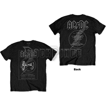 AC/DC - FTATR 40TH MONOCHROME - unisex póló - ACDCTS97MB