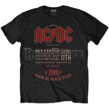 AC/DC - MINNESOTA &#039;80 - unisex póló - ACDCTS90MB