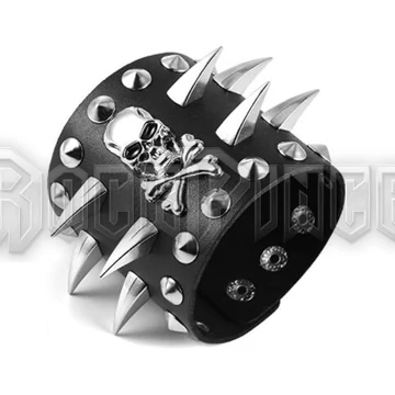 Skull with Conical &amp;amp; Claw Spikes - csuklószorító - 65#BR