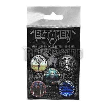 TESTAMENT - jelvény / kitűző szett - PHBADGE133