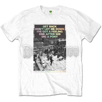 The Beatles - Rooftop Songs Gradient - Unisex Póló - BEATTEE417MW