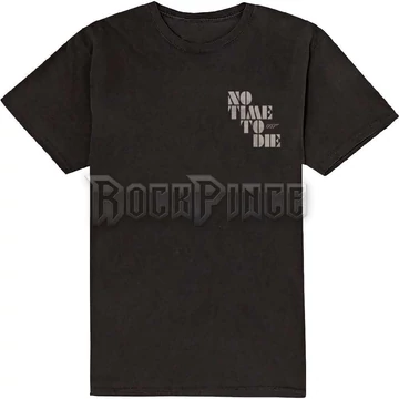 James Bond 007 - No Time To Die &amp; Logo - Unisex Póló - 007TS06MB