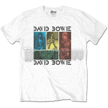 David Bowie - Mick Rock Photo Collage - Unisex Póló - BOWPTS03MW