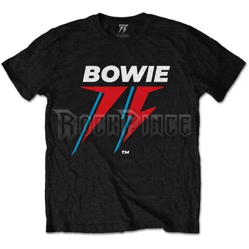 David Bowie - 75th Logo - Unisex Póló - BOWPTS10MB