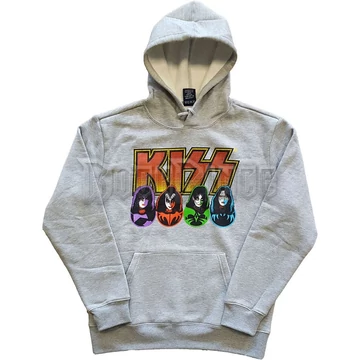 KISS - Logo, Faces &amp; Icons - unisex kapucnis pulóver - KISSHD14MG