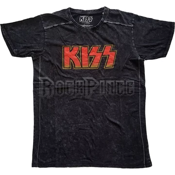 KISS - Classic Logo - Unisex Póló - KISSSWASH02MB