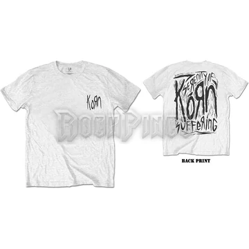 KORN - SCRATCHED TYPE - unisex póló - KORNTS08MW