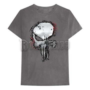 Marvel Comics - Punisher Metallic Skull - Unisex Póló - PUNISTS08MC