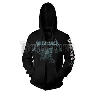 METALLICA - S&amp;M2 SKULLS - cipzáras kapucnis pulóver - PHDMTLZHBSKU
