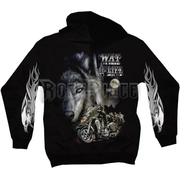 ZDR-1278 - unisex cipzáras kapucnis pulóver