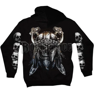 ZDR-1288 - unisex cipzáras kapucnis pulóver