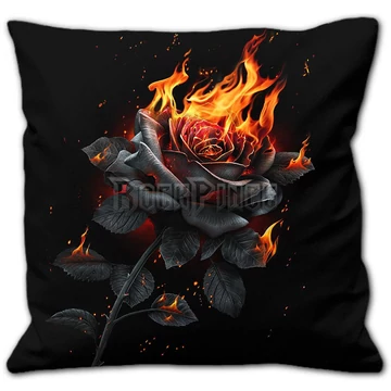 FLAMING ROSE - Square Cushion - K096A513