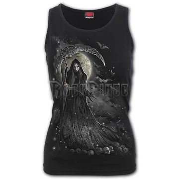 QUEEN OF DEATH - Razor Back Top Black - K097G058