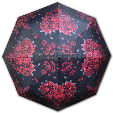 BLOOD ROSE - Compact Travel Umbrella with Auto Open &amp; Close - K018A281