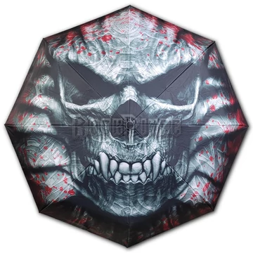 GOTH SKULL - Compact Travel Umbrella with Auto Open &amp; Close - T069A281