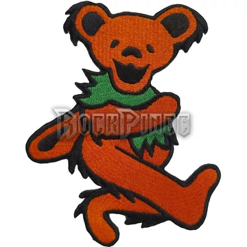 Grateful Dead - Orange Dancing Bear - kisfelvarró - GRATEPAT13