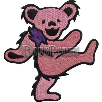 Grateful Dead - Pink Dancing Bear - kisfelvarró - GRATEPAT14